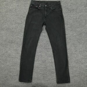 Levis 511 Jeans Womens 32x30 Black Slim Fit Tapered Stretch Denim Charcoal Wash